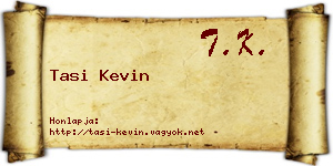 Tasi Kevin névjegykártya